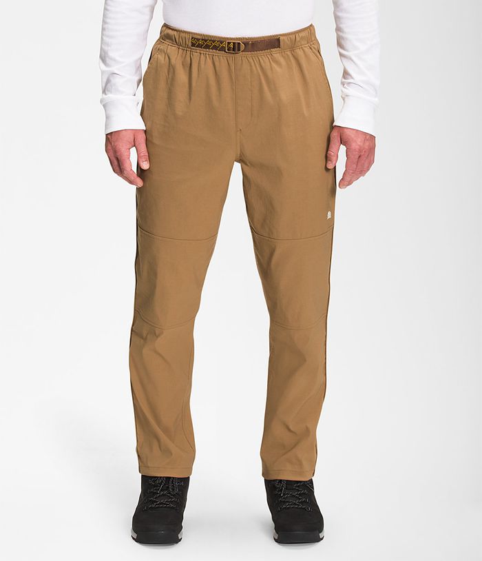 The North Face Pants Class V Belted Khaki - Mens - Thailand TFCVD-1423